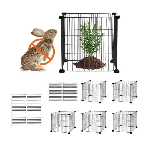 Grillage de Protection pour Plantes-VEVOR-39 x 39 cm-Lot de 5-Cages pour Plantes d'extérieur, Fleurs et Légumes