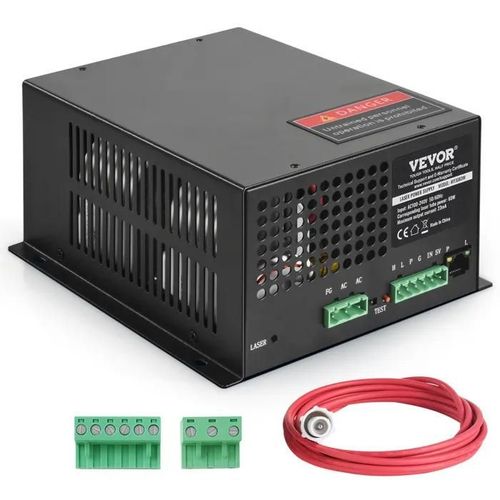 Alimentation de la Machine de Gravure Laser-VEVOR-Alimentation pour Tube Laser 60 W-Compatible avec Graveurs et Découpeurs Laser