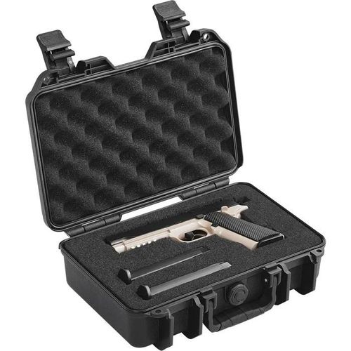 Mallette Pour Pistolets Durables-Vevor-Étui Rigide Résistant À L'eau Et Sécurisé Pour Pistolet Simple-320 × 240 × 118 Mm
