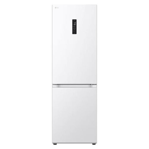 Réfrigérateur-congélateur LG GBV3100ESW - congélateur bas - WiFi - largeur : 59.5 cm - profondeur : 68.2 cm - hauteur : 186 cm - 344 litres - classe E - super blanc