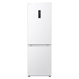 Réfrigérateur-congélateur LG GBV3100ESW - congélateur bas - WiFi - largeur : 59.5 cm - profondeur : 68.2 cm - hauteur : 186 cm - 344 litres - classe E - super blanc