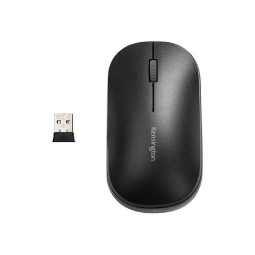 Kensington SureTrack Dual Wireless Mouse - Souris - optique - 4 boutons - sans fil - 2.4 GHz, Bluetooth 5.0 LE, Bluetooth 3.0 - récepteur sans fil USB - noir