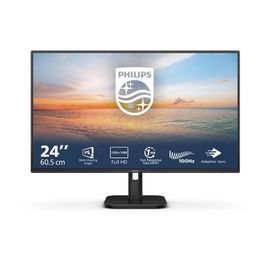 Philips 24E1N1100A - 1000 Series - écran LED - 24" (23.8" visualisable) - 1920 x 1080 Full HD (1080p) @ 100 Hz - IPS - 250 cd/m² - 1300:1 - 1 ms - HDMI, VGA - haut-parleurs - noir