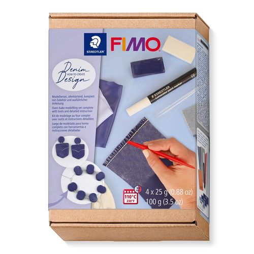 Fimo Soft Kit De Pâte À Modeler Jeans Effect À Cuire Au Four
