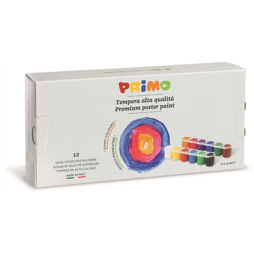 Primo Gouache De Qualité Supérieure, En Pot, 12 Couleurs. 25 Ml
