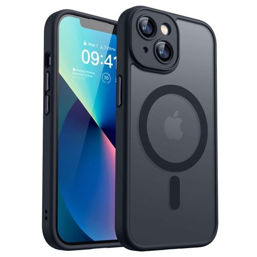 Coque Mat Magnétique Pour Iphone 13, Compatible Avec Magsafe, Protection D'objectif ,Coque Translucide Arrière Antichoc - Hqselection®
