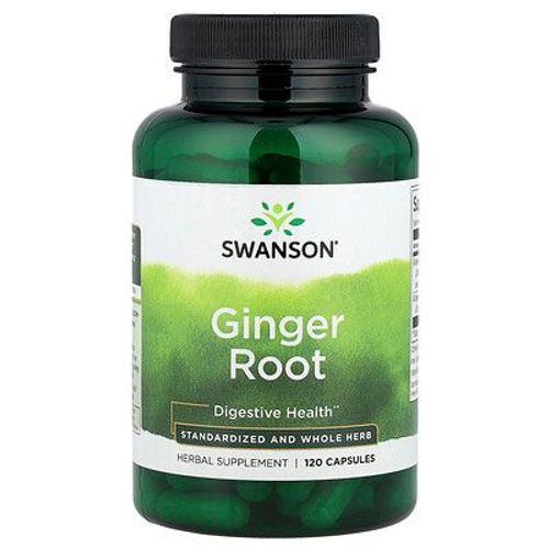 Swanson, Racine De Gingembre, Plante Entière Et Standardisée, 120 Capsules