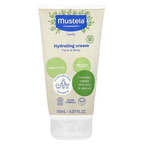 Mustela, Crème Hydratante Pour Le Visage Et Le Corps, Sans Parfum, 150 Ml 