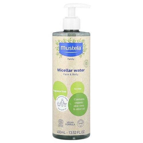 Mustela, Eau Micellaire, Visage Et Corps, Sans Parfum, 400 Ml 