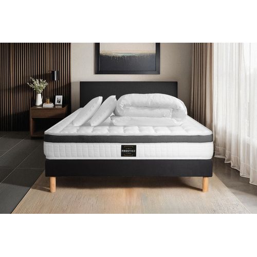 Pack Superieur 140 x 190 cm sommier Kit Noir