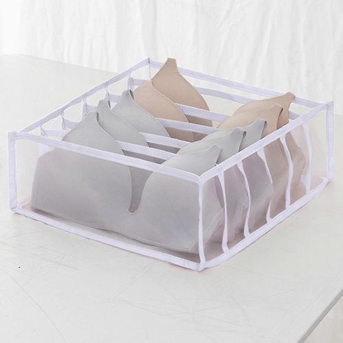 Ménage Pliable Mesh Sous-vêtements Boîte de rangement Chaussettes Soutien-gorge Et Culotte