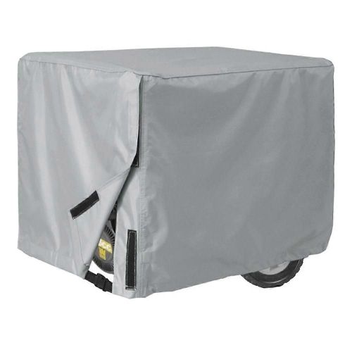 Jardin extérieur Patio étanche à la poussière protection de couverture de générateur électrique (gris)