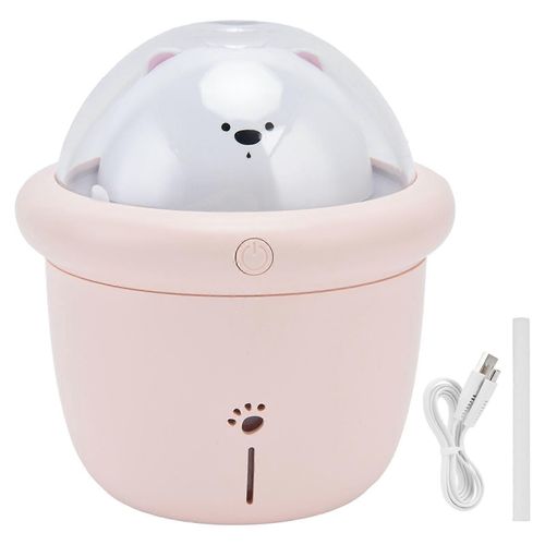 200ml Mignon Pet Design Humidificateur D¿air Smart Timing Humidificateur De Bureau Lampe Ambiante USB PoweredPink