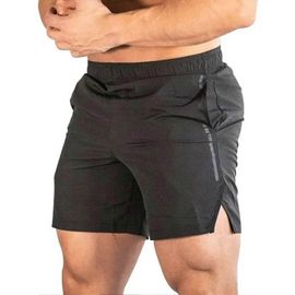 Mens Sports Shorts With Pocket Quick Dry Breathable Mesh Drawstring Closure Black Men Running Shorts For Fitness Black With White Label Xl