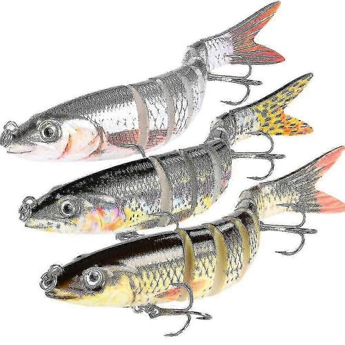 Robotic Fishing Lure Electric Wobbler For Pike Electronic Multi Jointed Bait 9 Segments Auto Swimming Swimbait -X