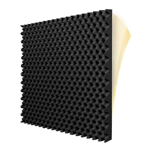 Paquet de 6 panneaux de mousse acoustique auto-adhésifs Panneau mural de traitement d¿insonorisation ignifuge, réduire la mousse de bruit pour studio, etc.