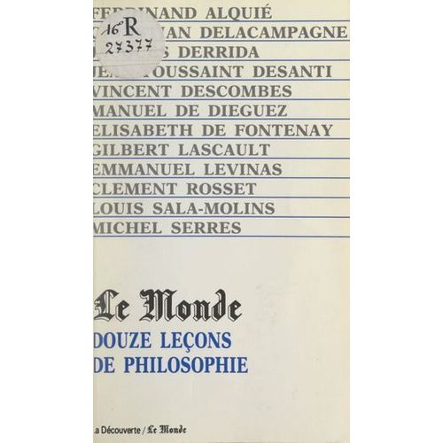 Douze Leçons De Philosophie