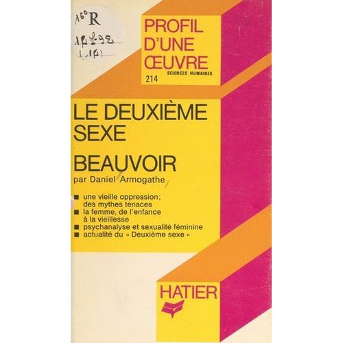 Le Deuxième Sexe, Simone De Beauvoir