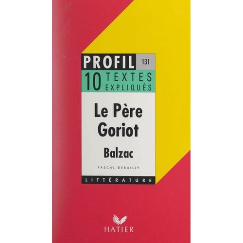 Le Père Goriot, Balzac