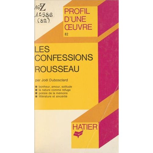 Les Confessions, Rousseau