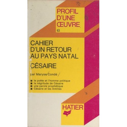 Cahier D'un Retour Au Pays Natal