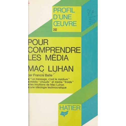 Pour Comprendre Les Média, Mac Luhan