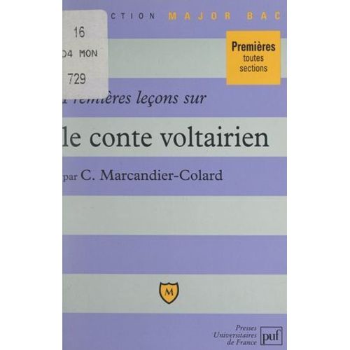 Premières Leçons Sur Le Conte Voltairien