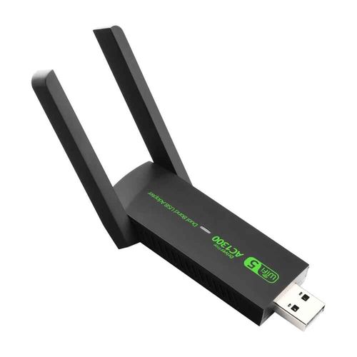 Adaptateur WiFi 2 en 1 USB 1300,3.0 Mbps,dongle pour touristes,bande 2.4G et 5GHz,5 réseaux,récepteur Wlan sans fil,coupon VER gratuit - Type 2