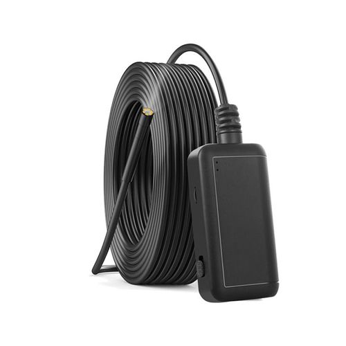 Caméra d'inspection HD endoscope WiFi monobloc caméra endoscope étanche IP67 serpent avec 6 LED compatibles avec les téléphones Android, iOS - noir