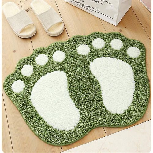 Tapis de salle de bain antidérapant ¿ Tapis de toilette doux et absorbant avec envers antidérapant pour plus de sécurité et de confort ¿ 16 x 24 pouces