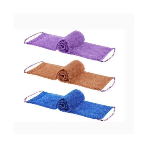 Lot De 3 Éponges De Bain Exfoliantes En Maille - Lingettes Nettoyantes Pour Le Dos Pour Un Nettoyage En Profondeur Et Une Expérience De Douche Rafraîchissante 