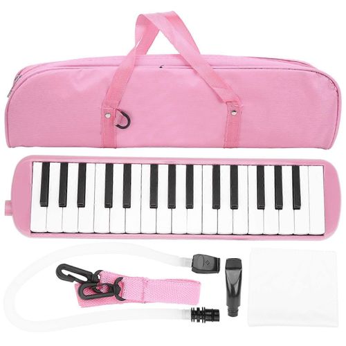 Irin Melodica 32 Key Wind Instrument De Musique Adapté Au Sac De Pratique Pour Débutant (Rose)