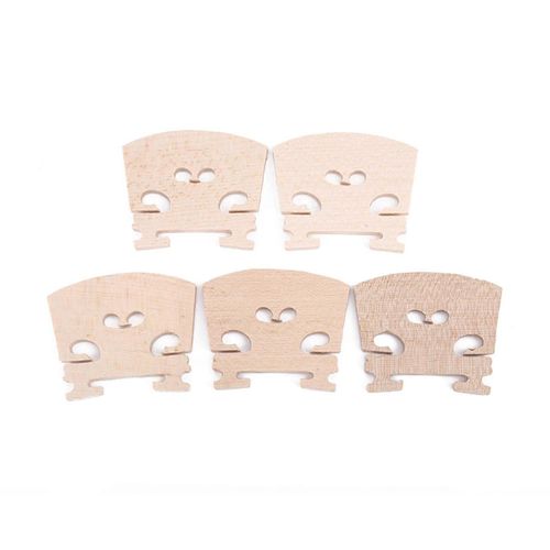 5 Pcs Bois D¿Érable Violon Ponts Pièces Instrument Montage Accessoire Pour 4/4 Taille Violon