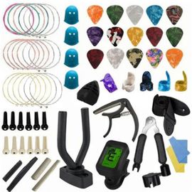 66 Pcs Guitare Accessoires Kit Tuner Capo Pick Support Réparation Outils Ensemble Pour Banjo Mandoline