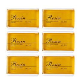 6pcs Violon Rosin Corde D¿Arc Rosin Instrument Accessoire Faible Poussière Universel Pour Alto Violoncelle Jaune