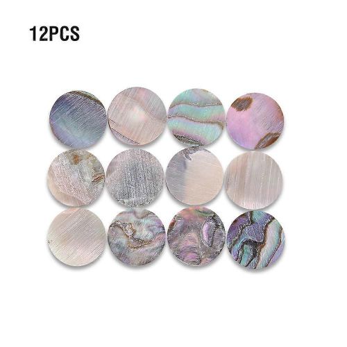 12pcs Touche 6mm Incrustation Points Marqueurs Pour Guitare Ukulélé Basse Mandoline Banjo Decor