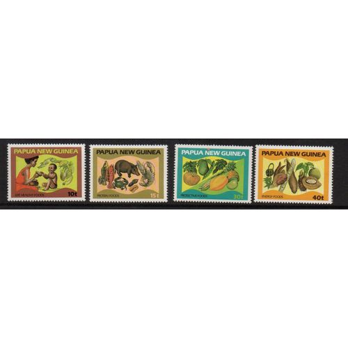 Papouasie - Nouvelle Guinée Timbres Nourriture Et Alimentation 1982