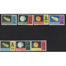 Haïti Timbres Fruits Et Légumes 1966