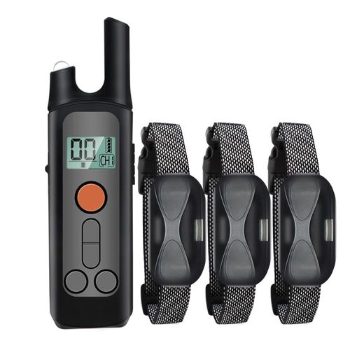 3 X Colliers De Dressage Pour Chien Etanche 1000 M Avec Télécommande – Modes Choc Vibration Bip – Anti-Aboiement Education Rappel – Convient À Toutes Tailles De Chiens Batterie Rechargeable