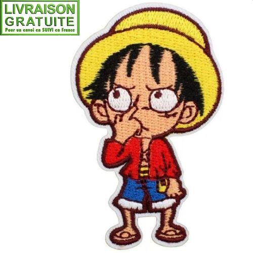 Patch Écusson Manga One Piece Luffy Anime (Réf S7) - Thermocollant