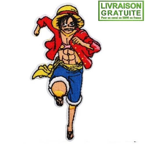 Patch Écusson Manga One Piece Luffy Anime (Réf S20) - Thermocollant
