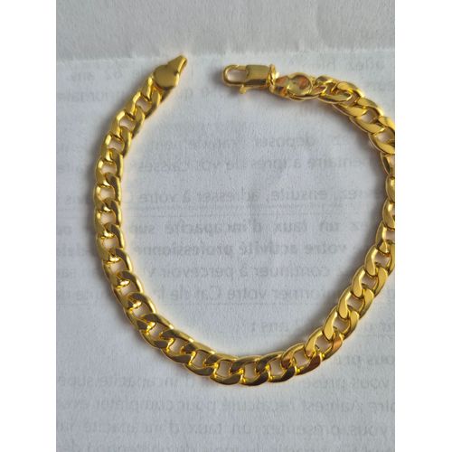 Bracelet En Métal Doré.