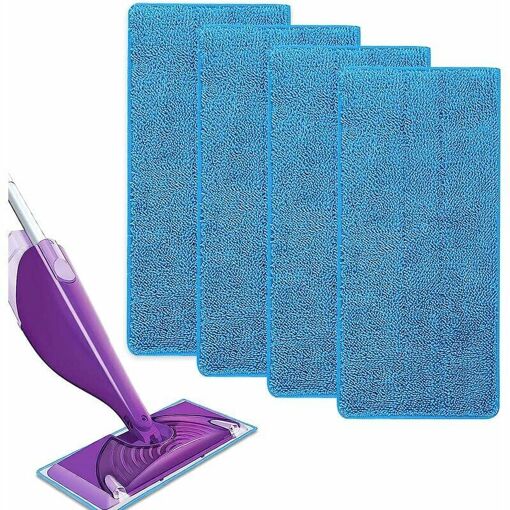 Reutilisable pour Swiffer WetJet Spray Balais Lavables en Microfibr...