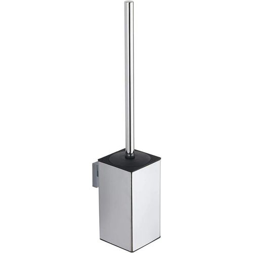 Porte-brosse WC carré en acier inoxydable 304 (chromé)