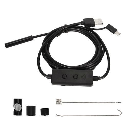 Caméra endoscopique avec 8 lumières LED Caméra d¿inspection WiFi étanche 8mm 2MP pour Android pour IOS pour Windows pour Tablet PC