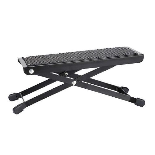 4 Positions Anti Dérapant Réglable Pliant Métal Guitare Repose-Pied Tabouret Pédalier Stand