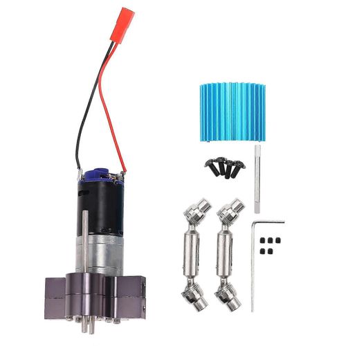 Moteur de boîte de vitesses de transmission en métal 370 avec accessoires de mise à niveau de l¿arbre d¿entraînement pour WPL C14 C24 B24 B36 M
