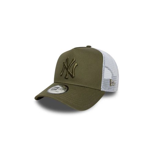 New Era - Casquette 9forty E-Frame Trucker New York Yankees Mlb League Essential Vert Foncé - Kaki
