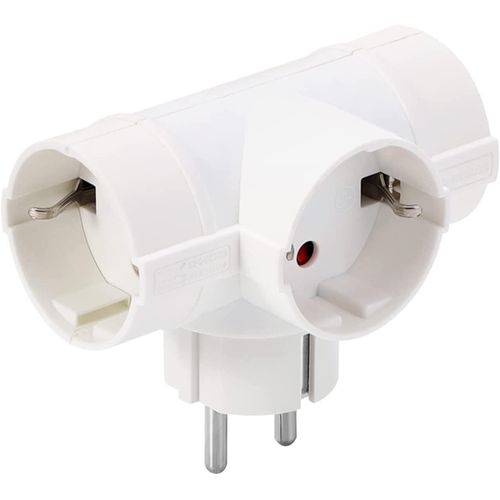 Adaptateur Schuko Tripla, Répartiteur Schuko Avec 3 Prises Schuko 16 A, Répartiteur Schuko De 1 À 3