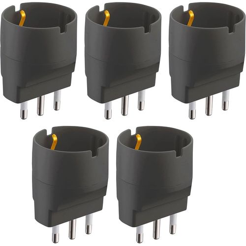 Set Adaptateurs Schuko, Noir, 92293